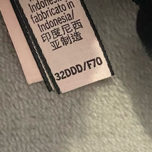 New! Victorias Secret black metallic star pattern mesh lace bra 20084 - Picture 5 of 7